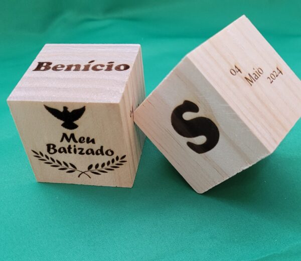 Cubo de Madeira Personalizado - Image 2