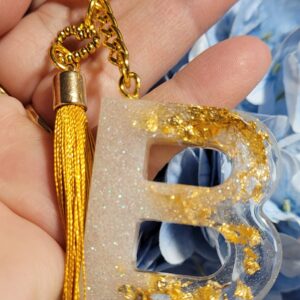 Chaveiro com letras iniciais